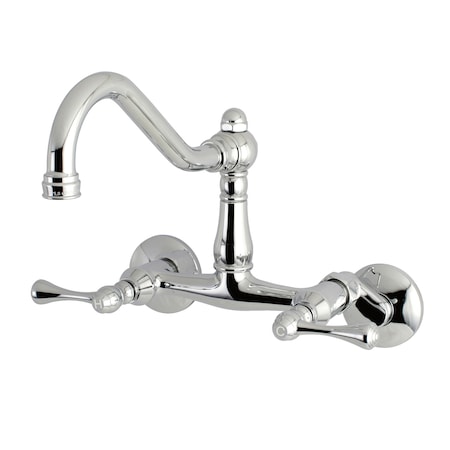 Vintage KS3221BL 6-Inch Adjustable Center Wall Mount Kitchen Faucet KS3221BL